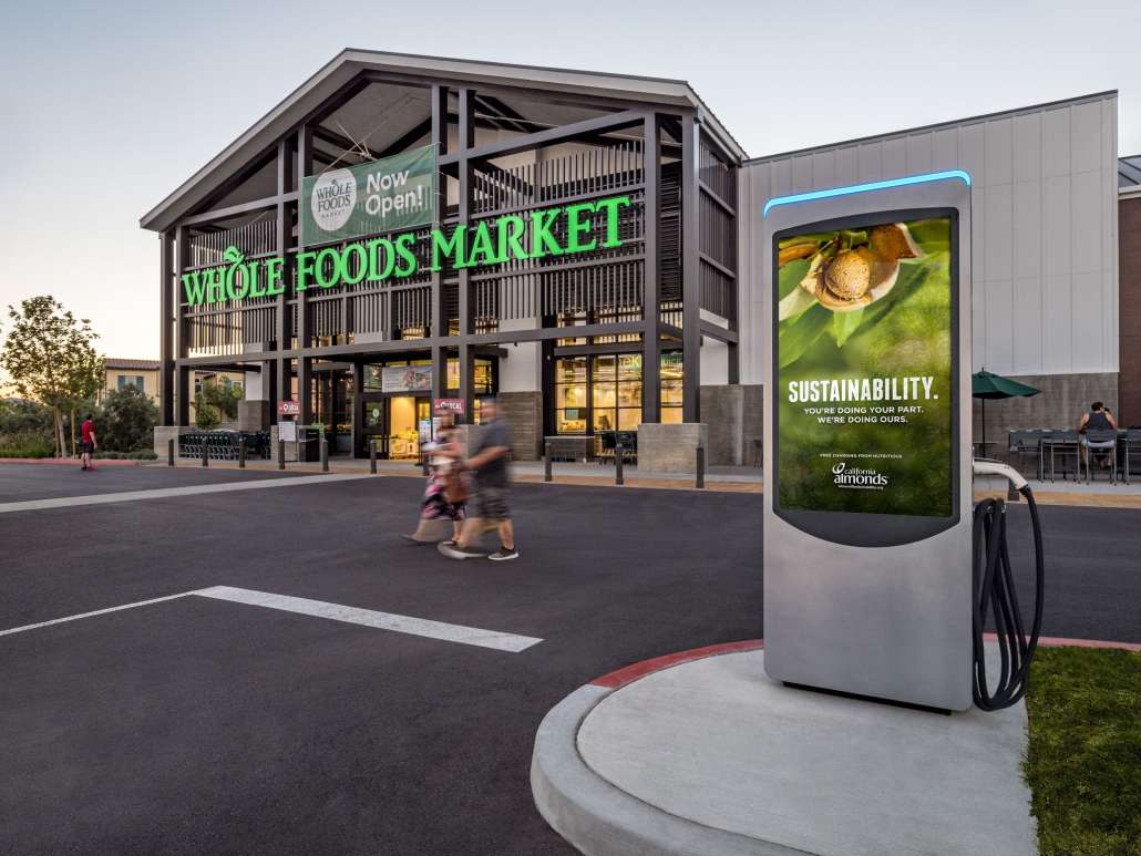 Volta Charge advertising for Whole Foods Market
